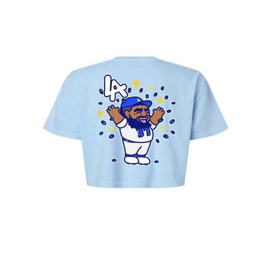 Chunkytani Players Mr Seeds Cropped T-Shirt - Light Blue