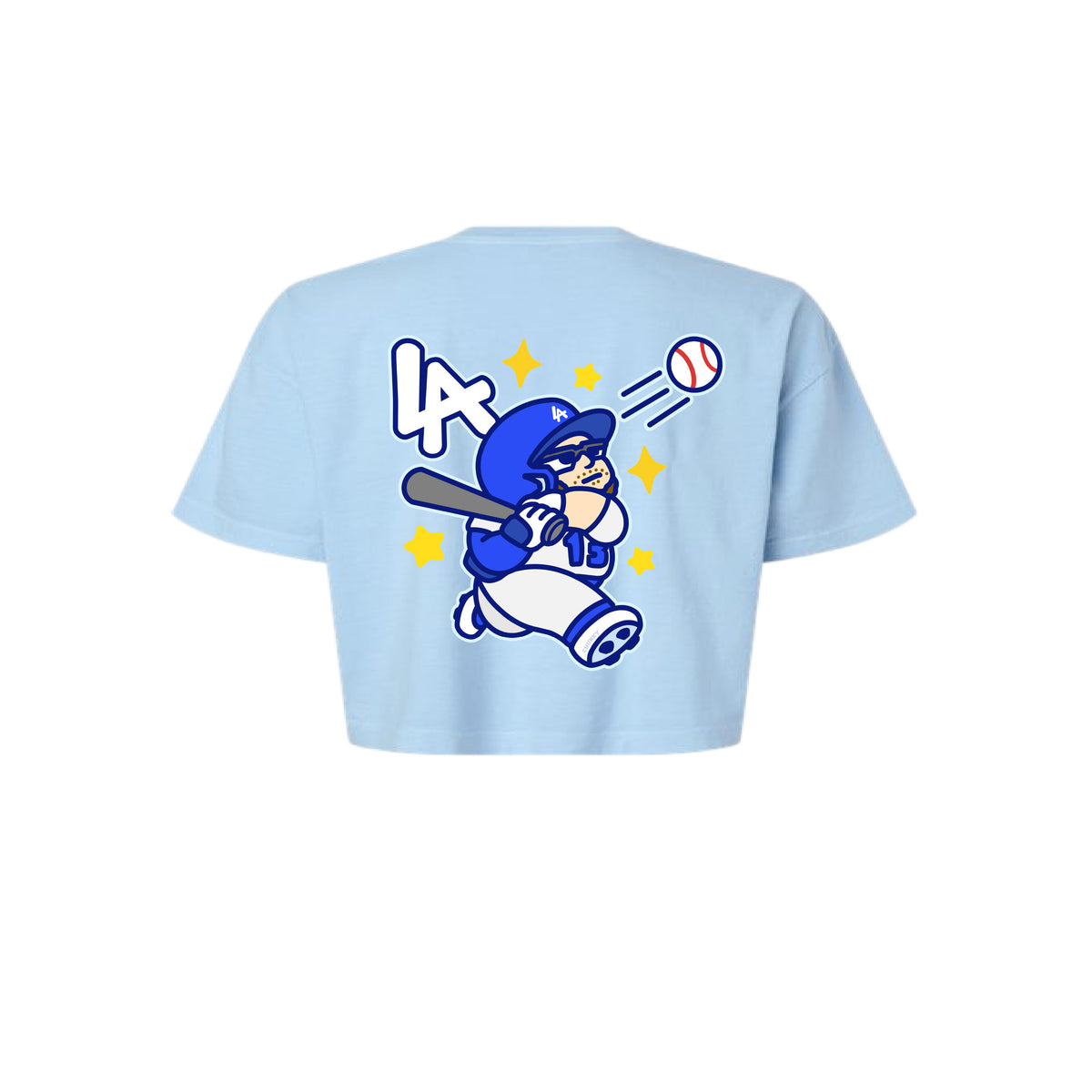 Chunkytani Players Max Clarity Cropped T-Shirt - Light Blue