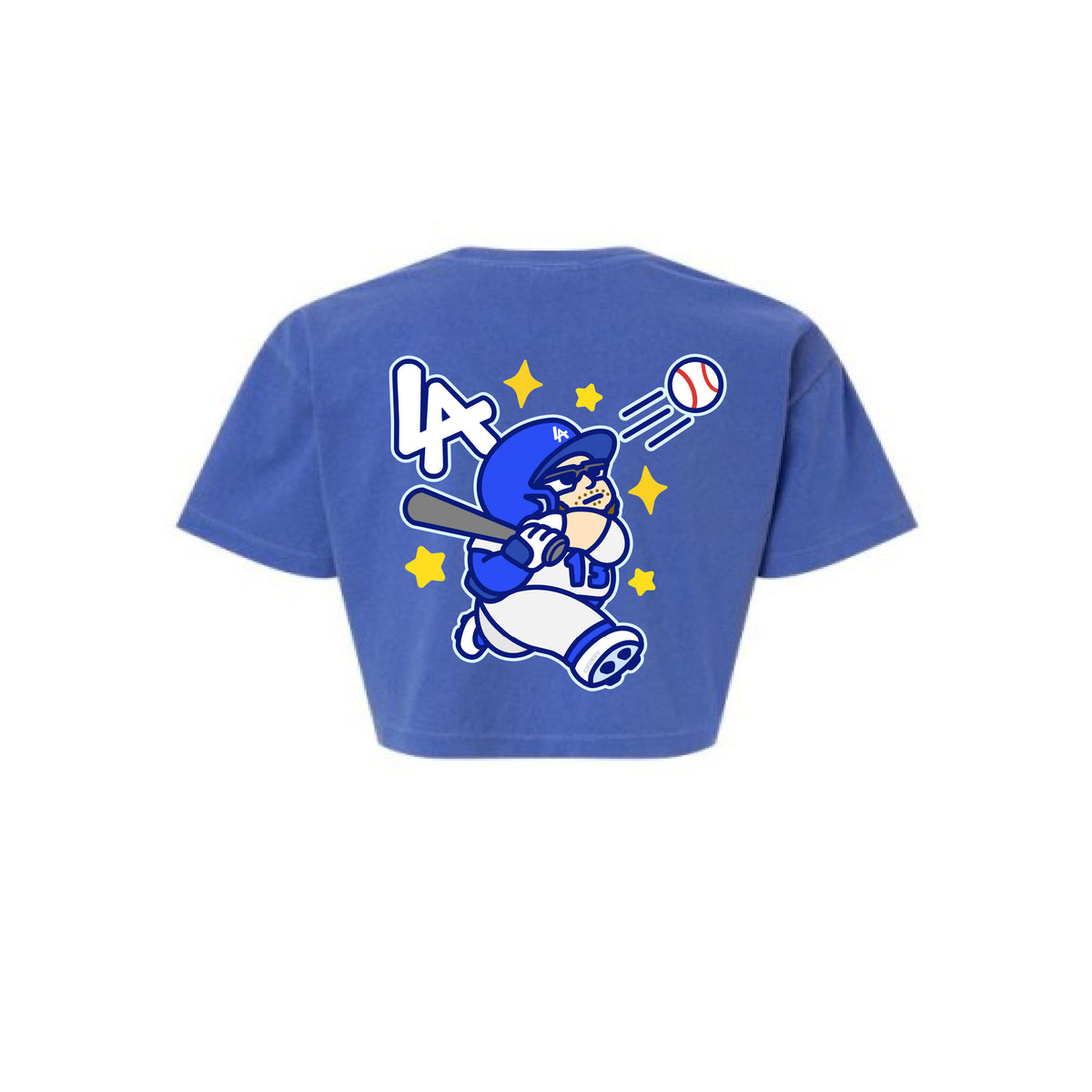 Chunkytani Players Max Clarity Cropped T-Shirt - Vintage Blue