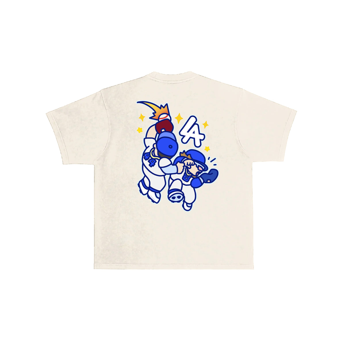 Chunkytani Players Crash Out T-Shirt -Cream