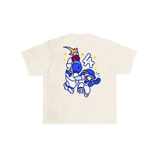 Chunkytani Players Crash Out T-Shirt -Cream