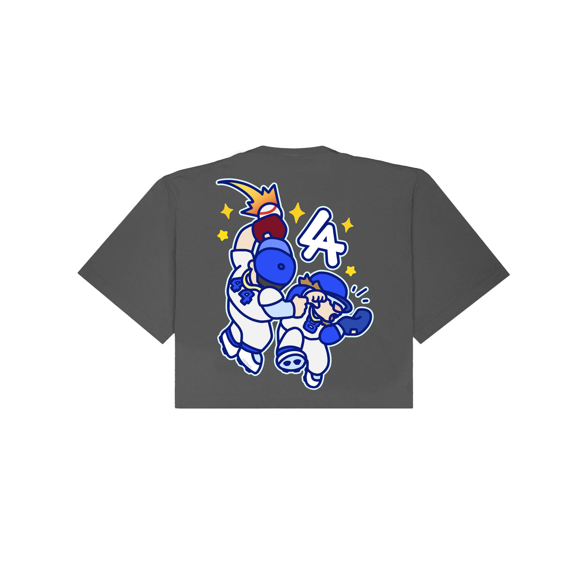 Chunkytani Players Crash Out Cropped T-Shirt - Shadow