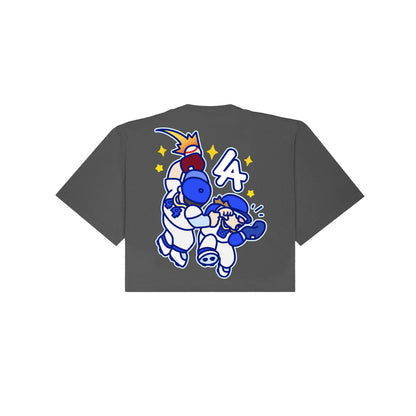 Chunkytani Players Crash Out Cropped T-Shirt - Shadow