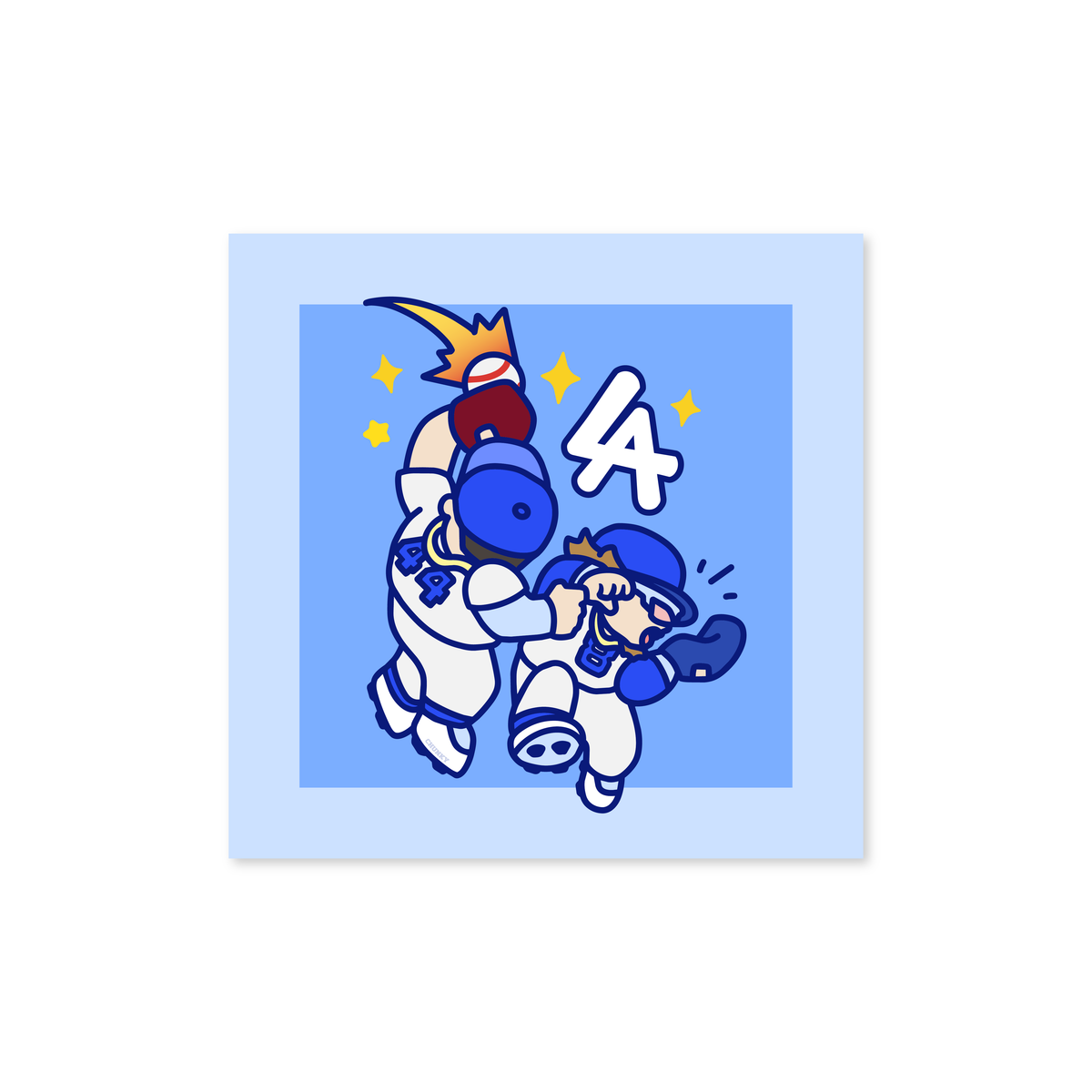 Chunky Crash Out Print