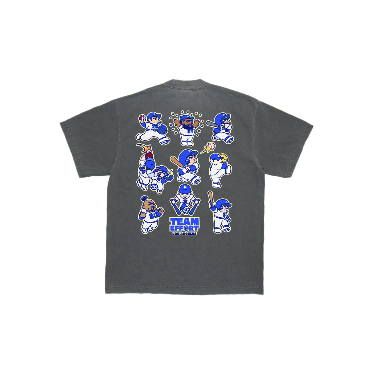 Chunkytani Team Effort Players Grid T-Shirt -Shadow
