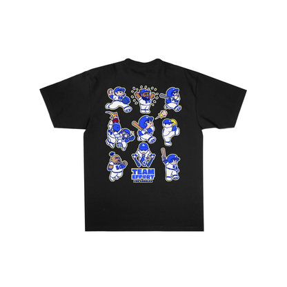 Chunkytani Team Effort Players Grid T-Shirt - Black
