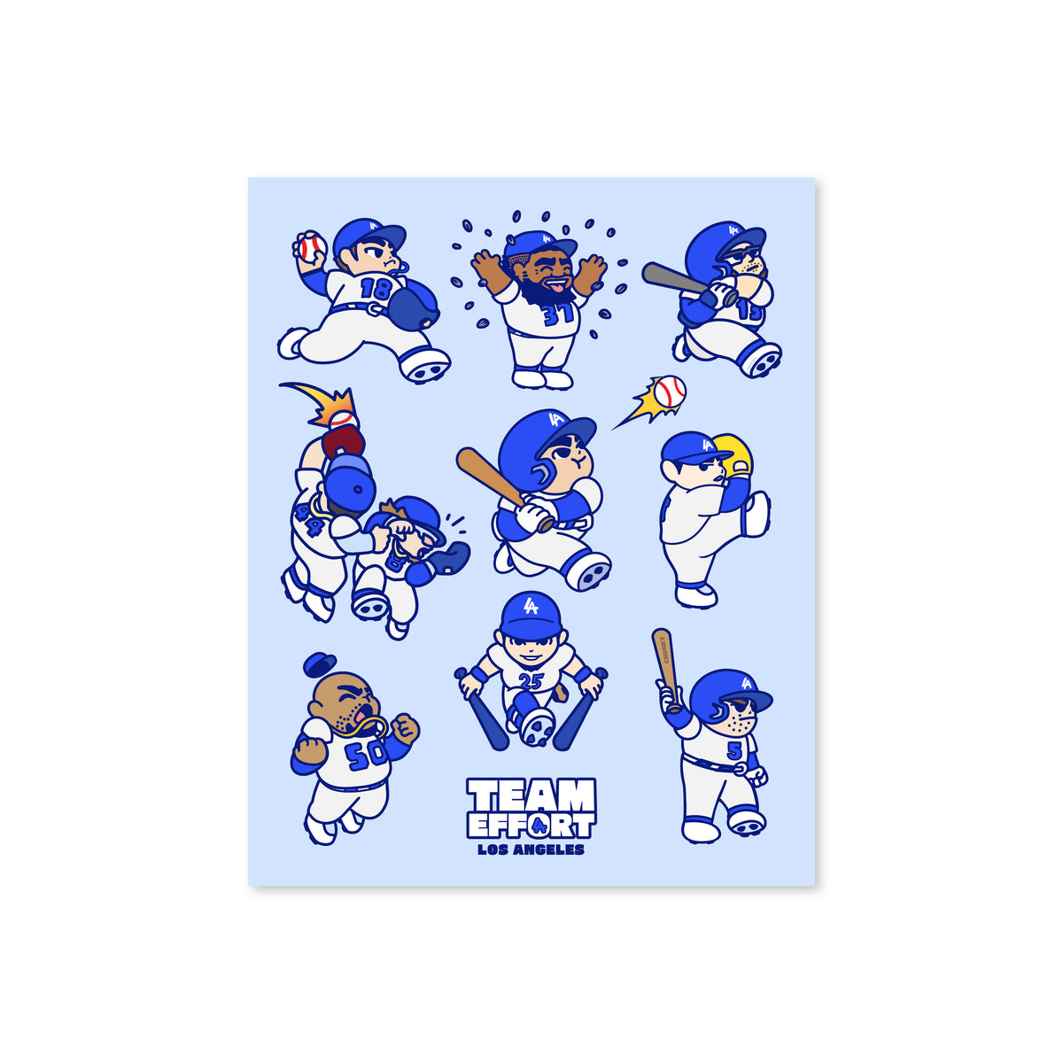 Chunkytani Team Effort Players Grid Print