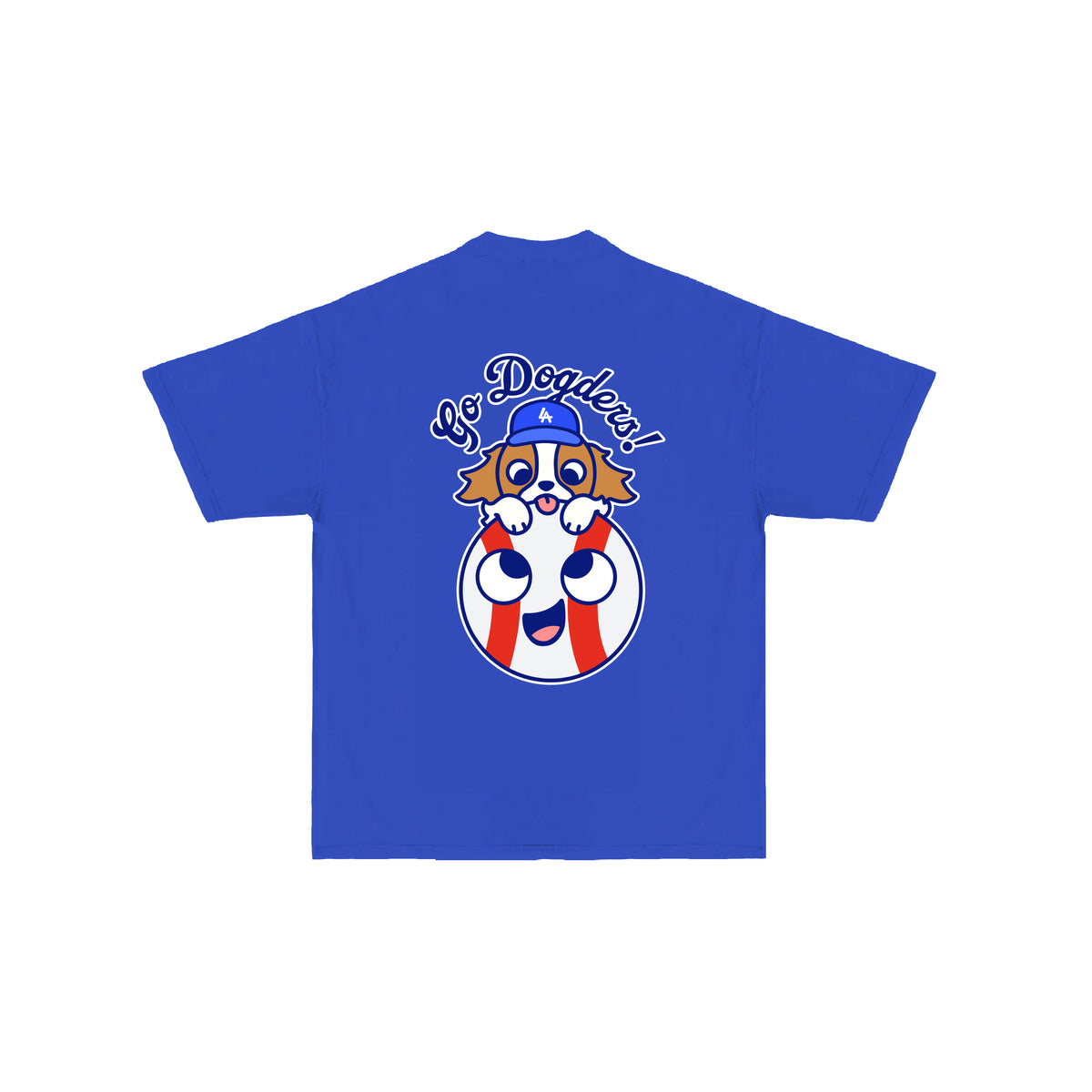 Chunkytani Go Dogders Baseball T-Shirt -Dodger Blue
