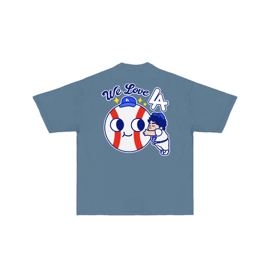 Chunkytani LA Love T-Shirt - Denim Blue