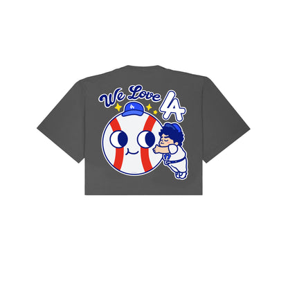 Chunkytani LA Love Cropped T-Shirt - Shadow
