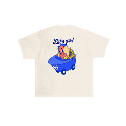Chunkytani Dogders Snack Car T-Shirt - Cream