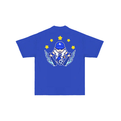 Chunkytani Tommy Two Hands T-Shirt - Dodger Blue