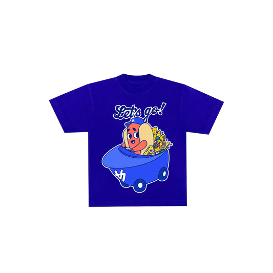 Chunkytani Dogders Snack Car Kids T-Shirt - Dodger Blue