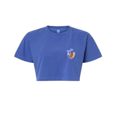 Chunkytani Dogders Snack Car Cropped T-Shirt - Blue