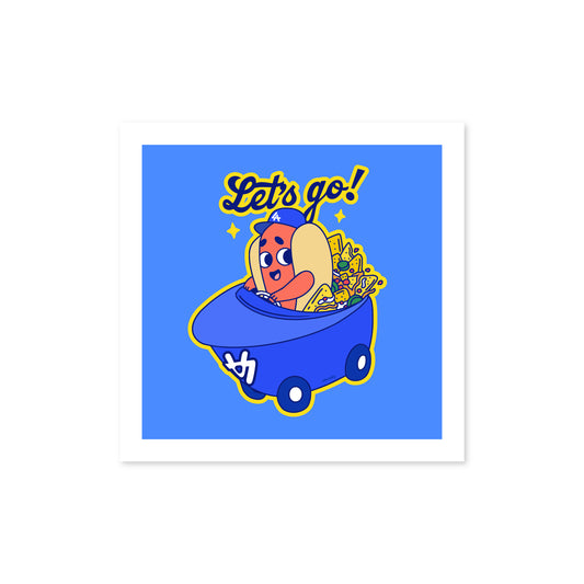 Chunky Dogder Snack Car Print