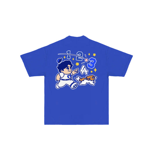 Chunkytani Three T-Shirt - Dodger Blue