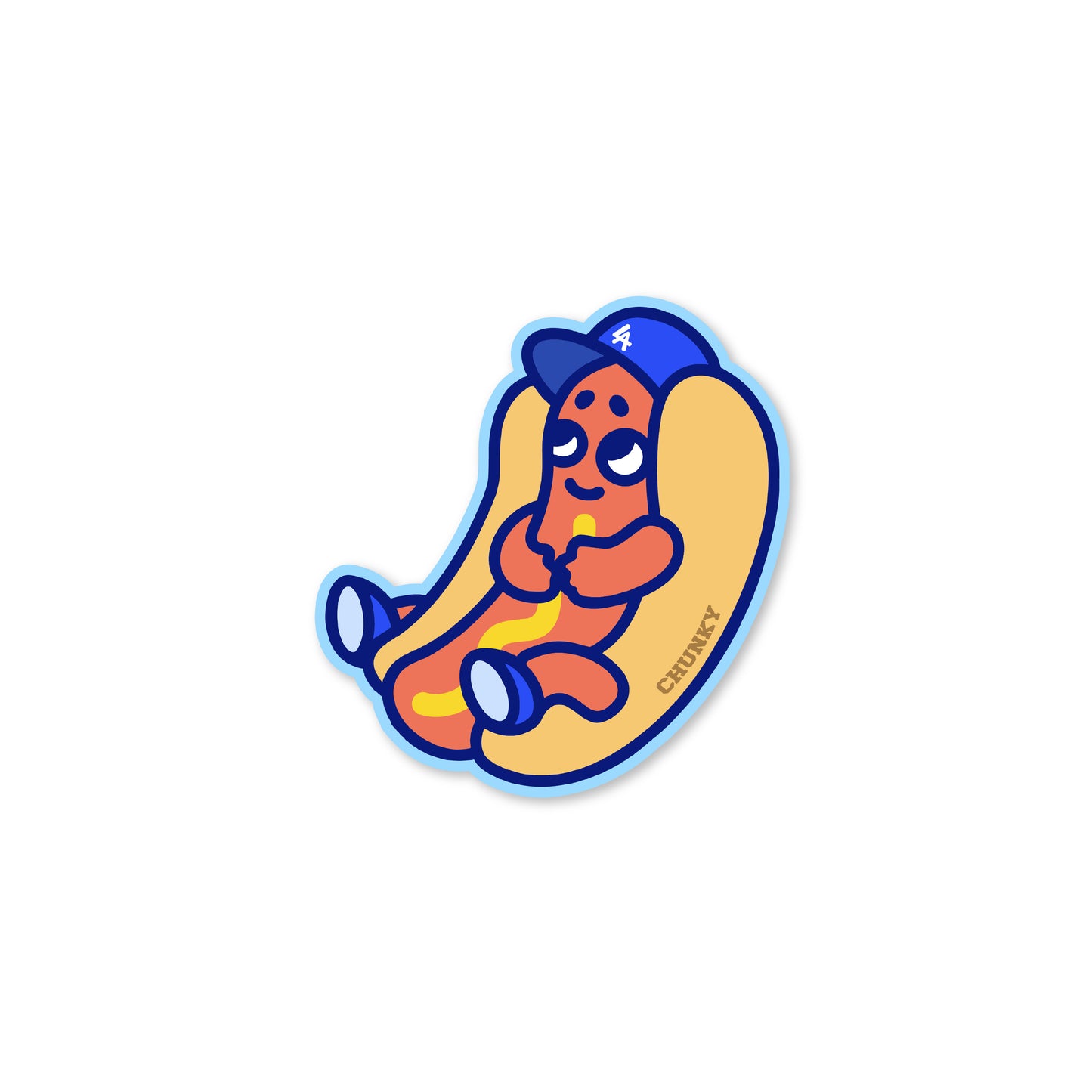 Chunkytani Hot Dogder Sticker