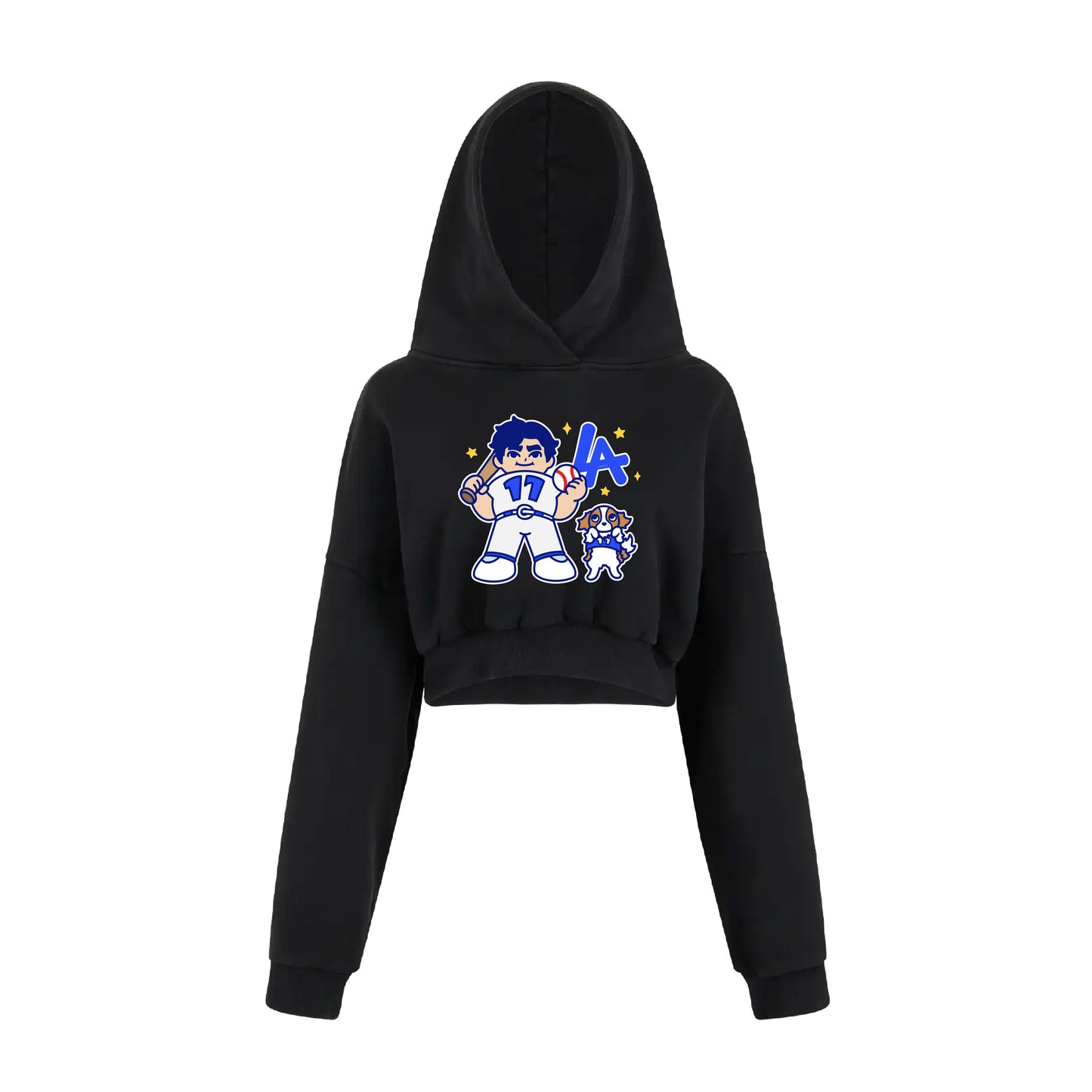 Chunkytani Hero Cropped Hoodie - Black