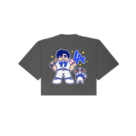 Chunkytani Hero Cropped T-Shirt - Shadow