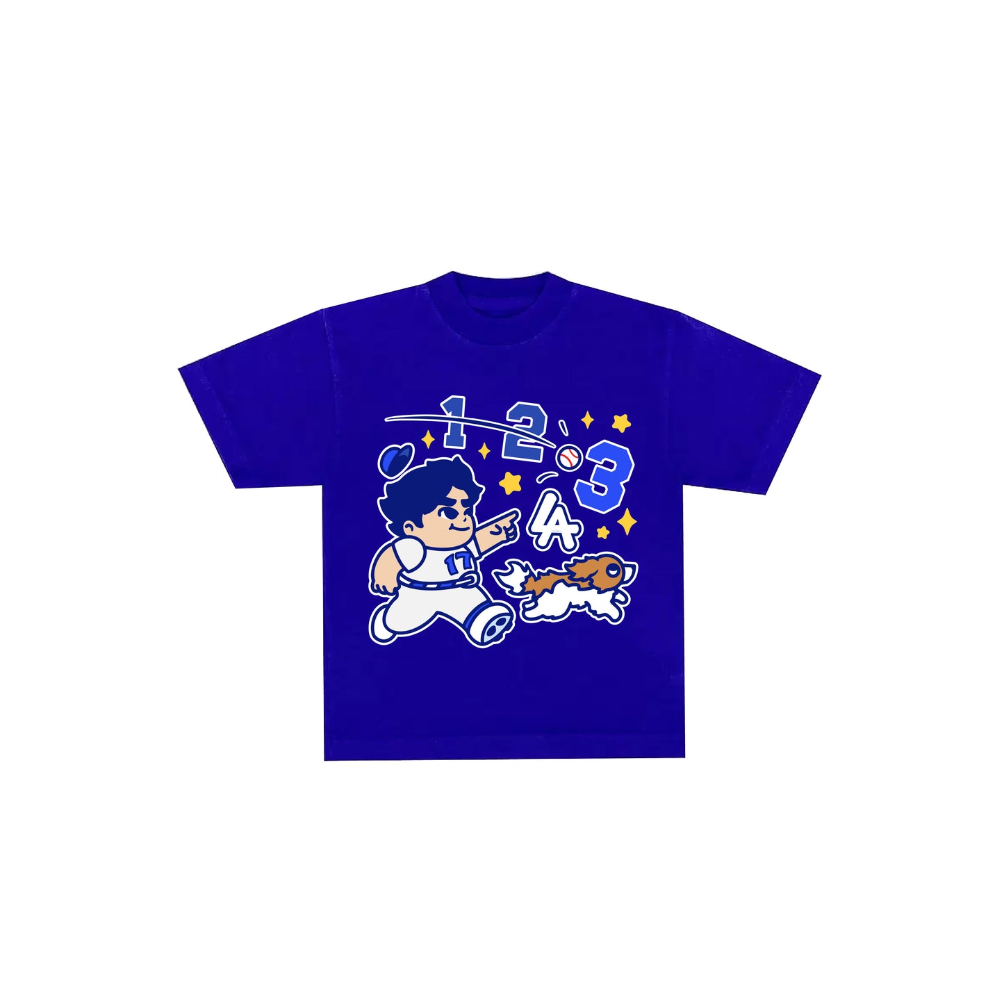 Chunkytani Three Kids T-Shirt - Dodger Blue