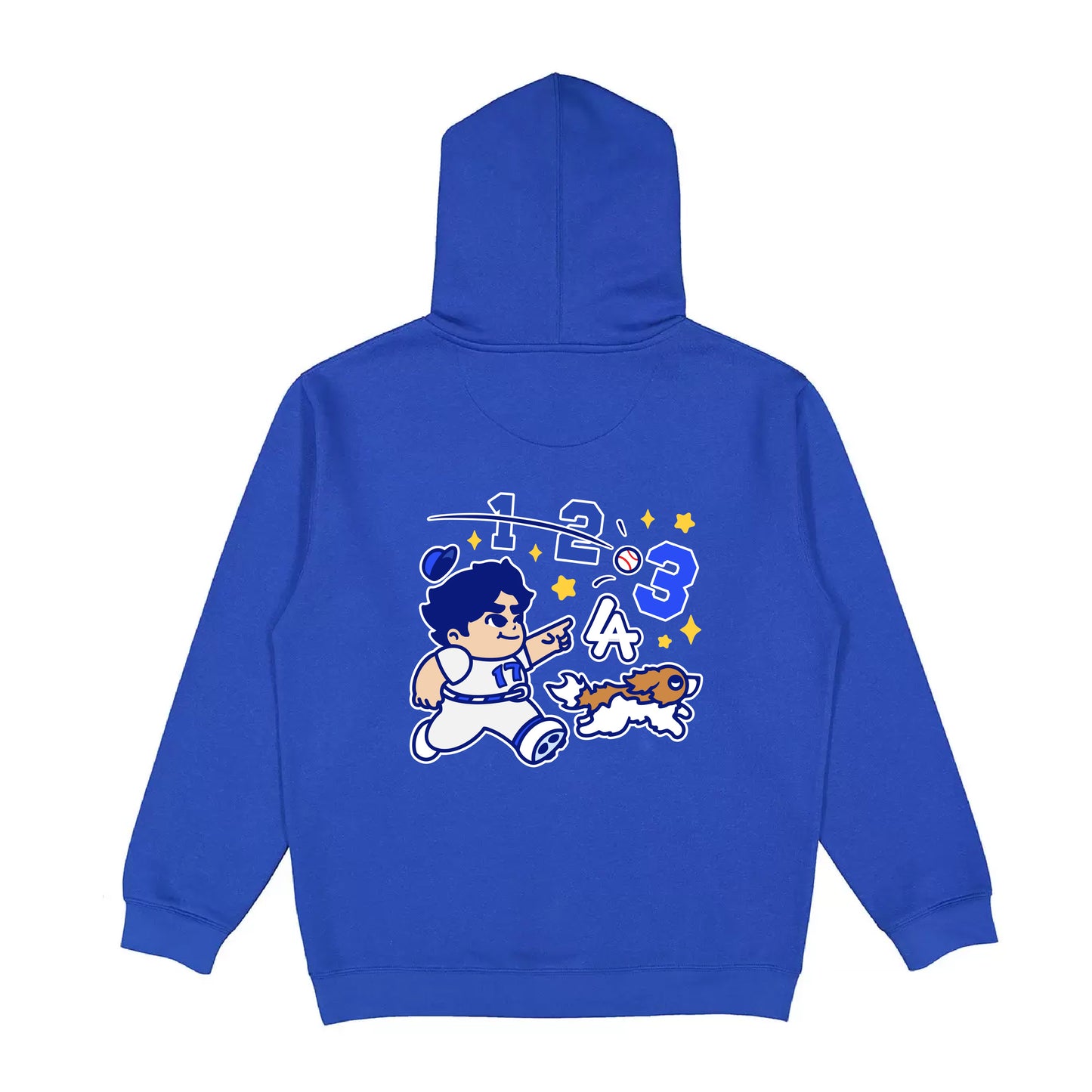 Chunkytani Three Premium 14oz Hoodie - Dodger Blue