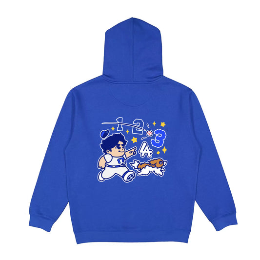 Chunkytani Three Premium 14oz Hoodie - Dodger Blue
