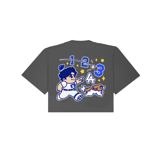 Chunkytani Three Cropped T-Shirt - Shadow