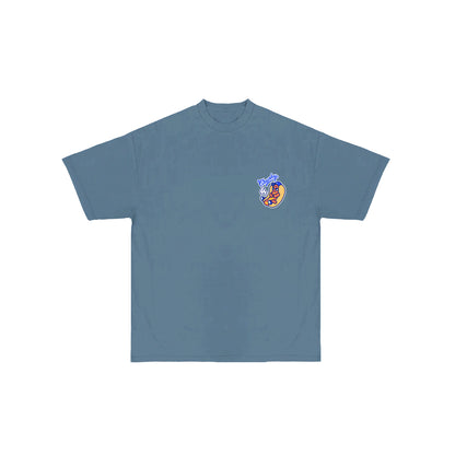 Chunkytani Hot Dogder T-Shirt - Denim Blue