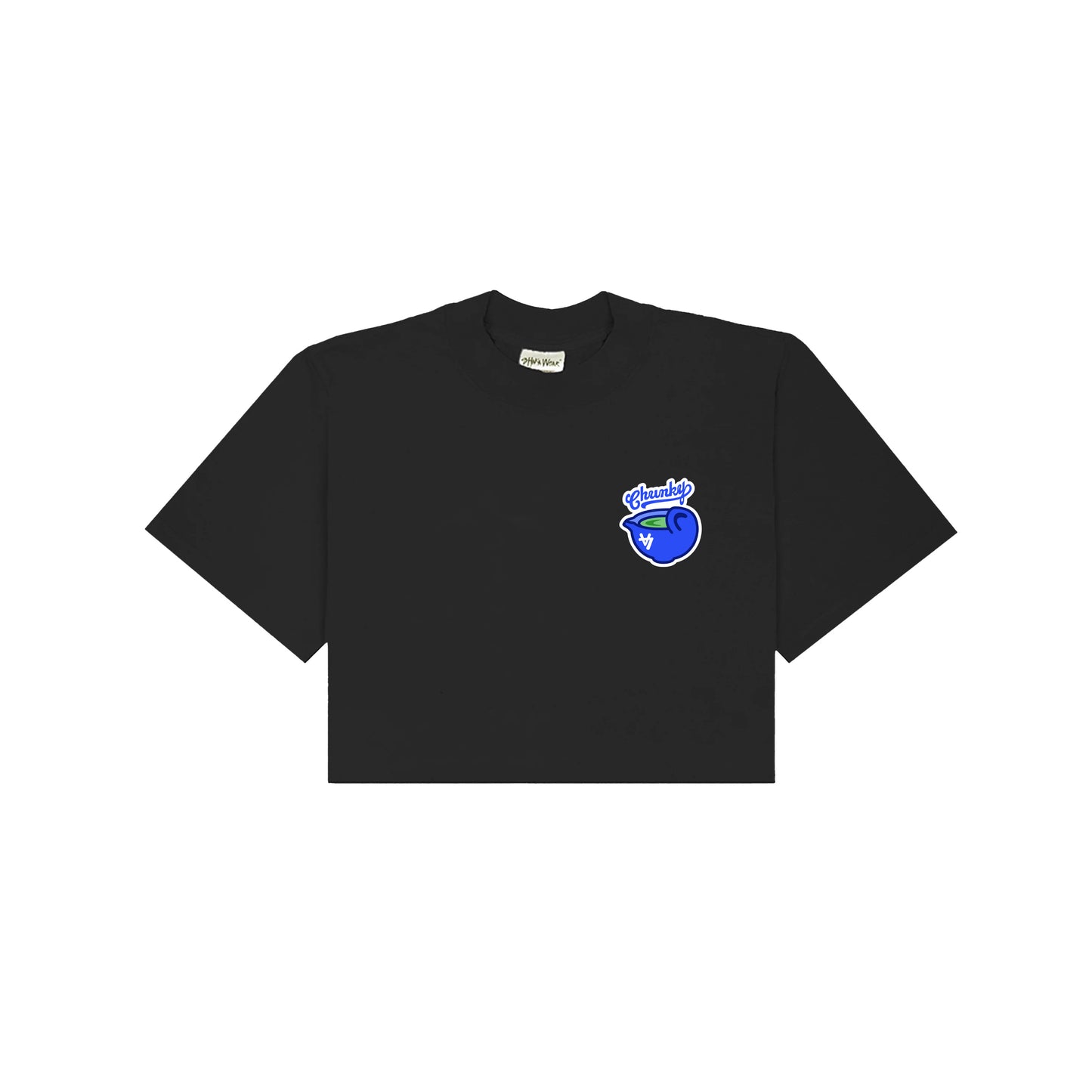 Chunkytani Matcha Cropped T-Shirt - Black