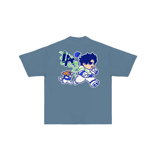 Chunkytani Matcha T-Shirt - Denim Blue