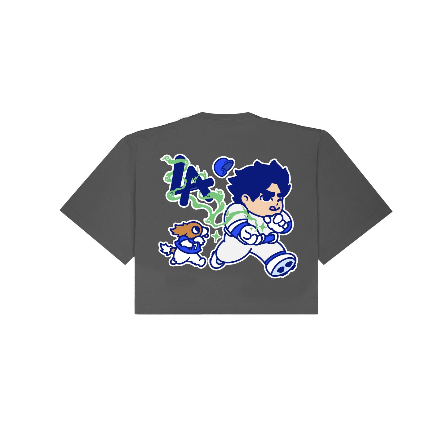 Chunkytani Matcha Cropped T-Shirt - Shadow