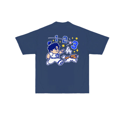 Chunkytani Three T-Shirt - Navy Blue