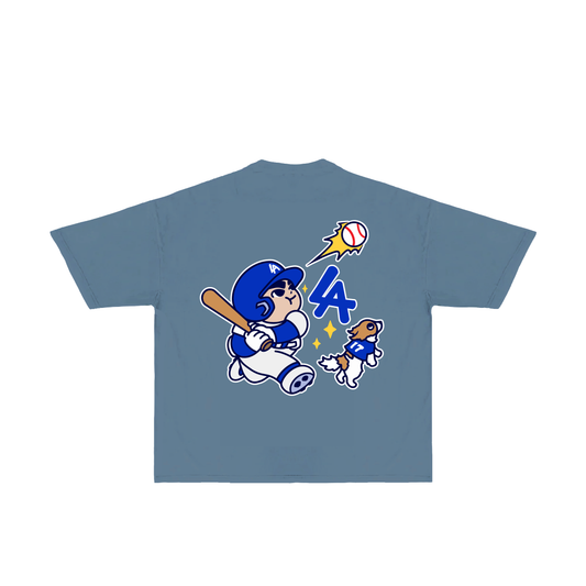 Chunkytani Slugger T-Shirt - Denim Blue - PRE-ORDER