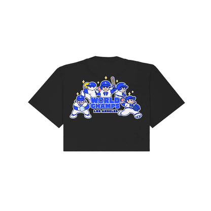 Chunkytani World Champs 2 Cropped T-Shirt - Black