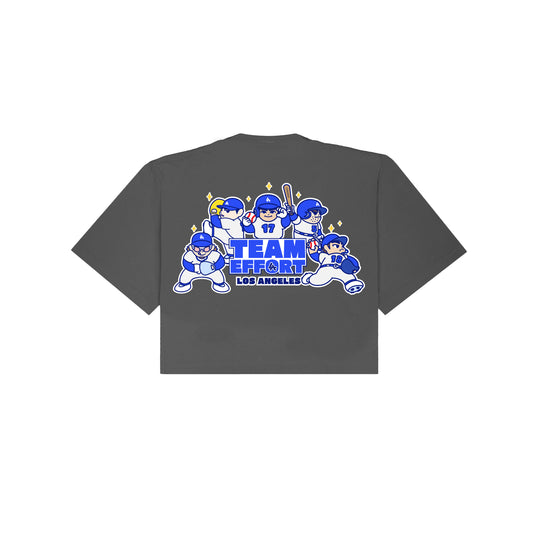 Chunkytani Team Effort Cropped T-Shirt - Shadow