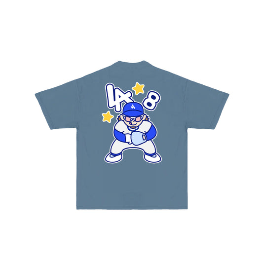 Chunkytani Players Kiktober T-Shirt - Denim Blue