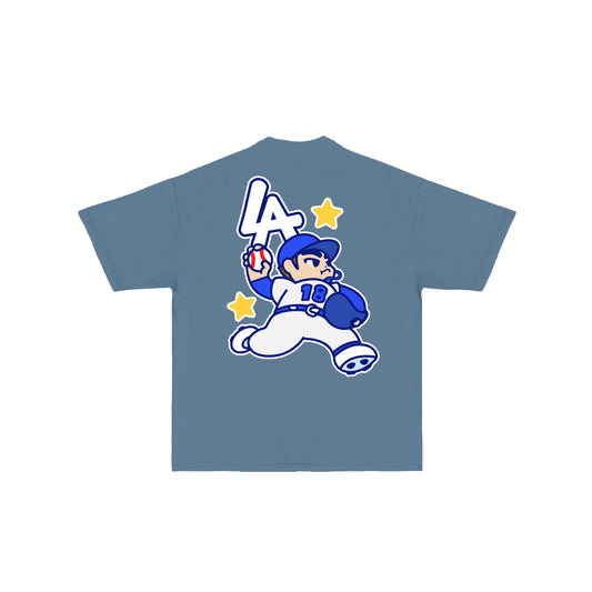 Chunkytani Players Yoshi T-Shirt - Denim Blue