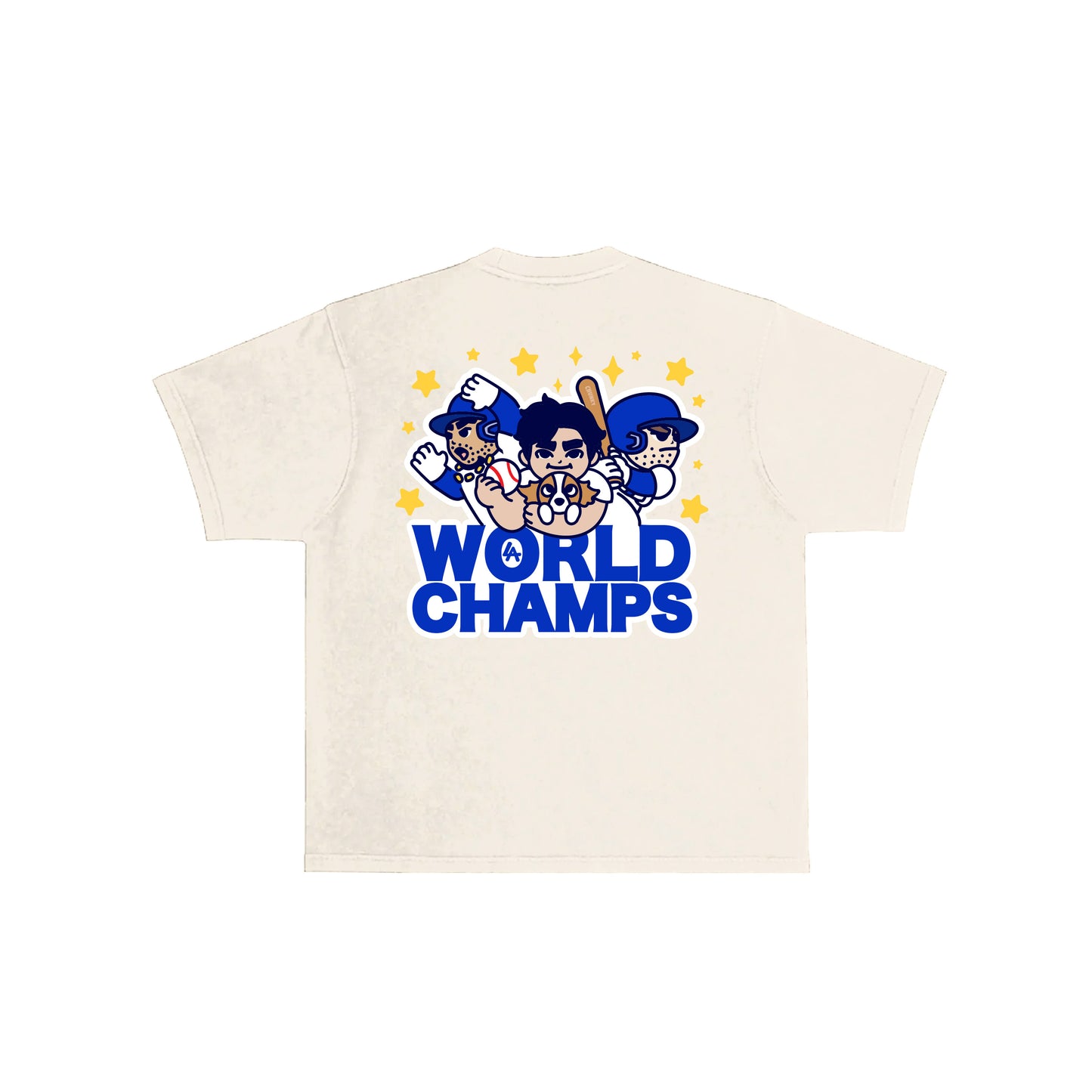 Chunky World Champs T-Shirt - Cream