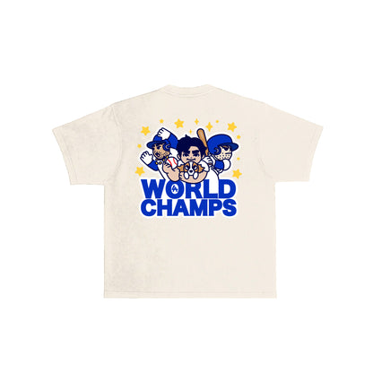 Chunky World Champs T-Shirt - Cream