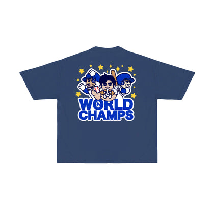 Chunky World Champs T-Shirt - Midnight Navy