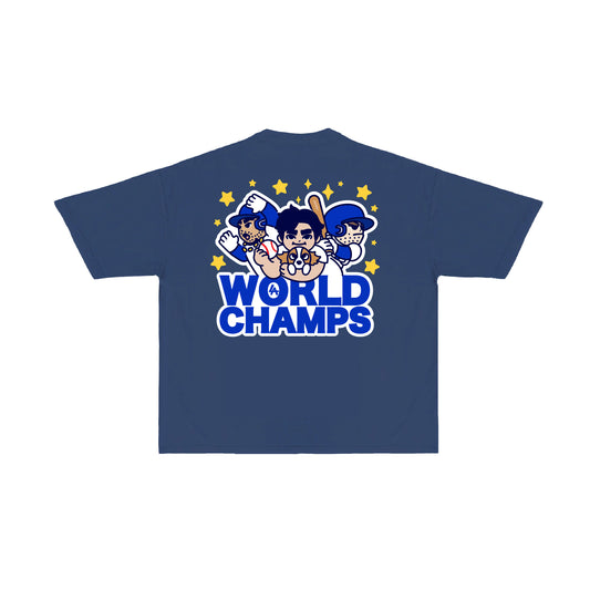 Chunky World Champs T-Shirt - Midnight Navy - PREORDER