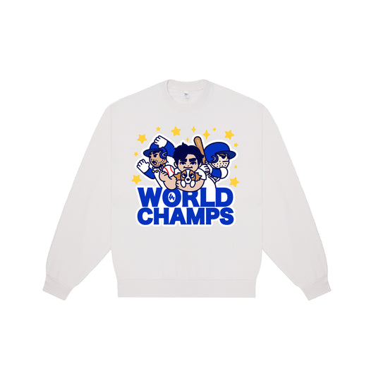 Chunky World Champs 10oz Fleece Sweater - Off-White - PREORDER