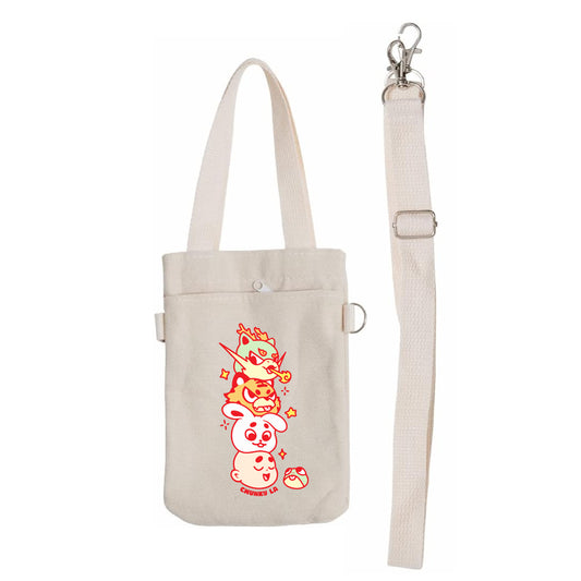 Chunky Mascots Stacking Heads Bottle Tote