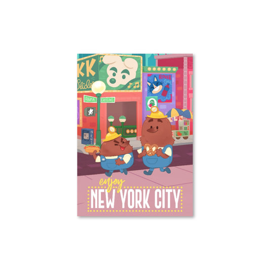 Animal Crossing New York Travel Postcard