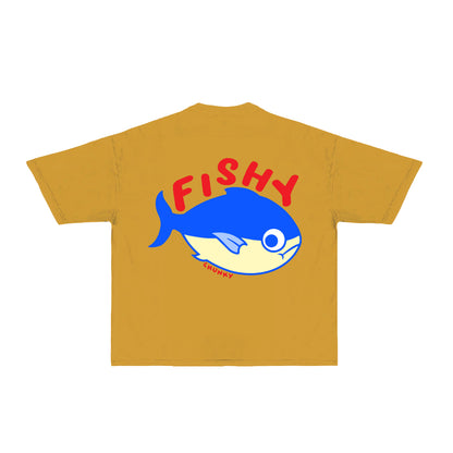 Fishy T-Shirt - Mustard