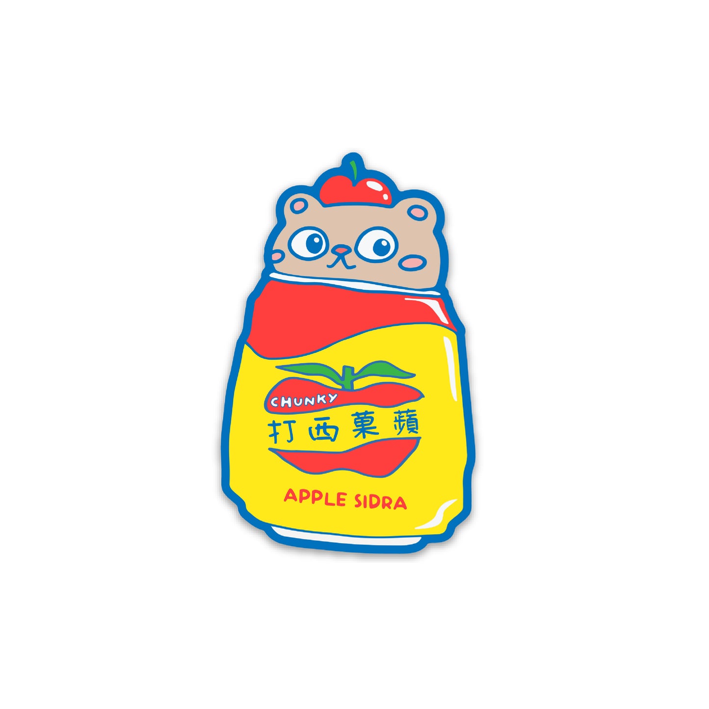 Apple Sidra Bear Sticker