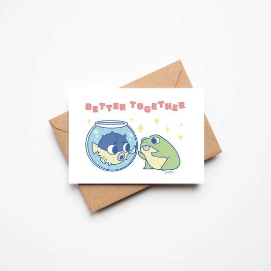 Better Together Froggy Friends Greeting Card