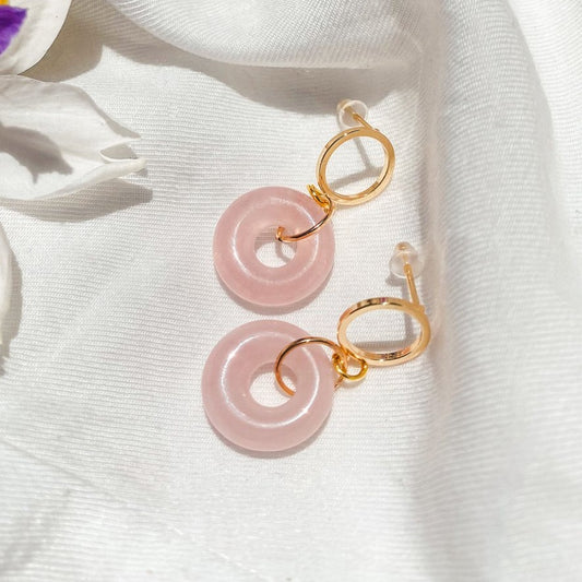 Pink Halo Earrings