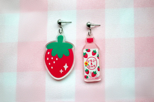 Strawberry Milk Earrings