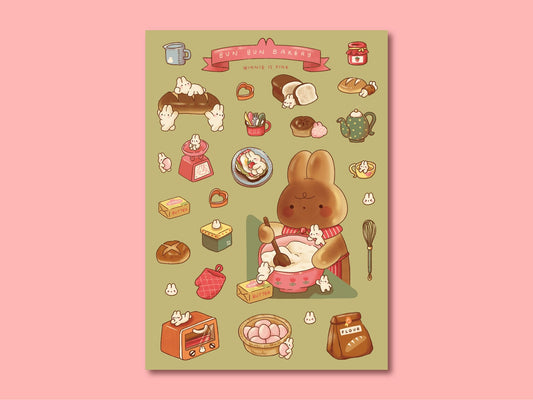 Bun Bun Bakery Sticker Sheet